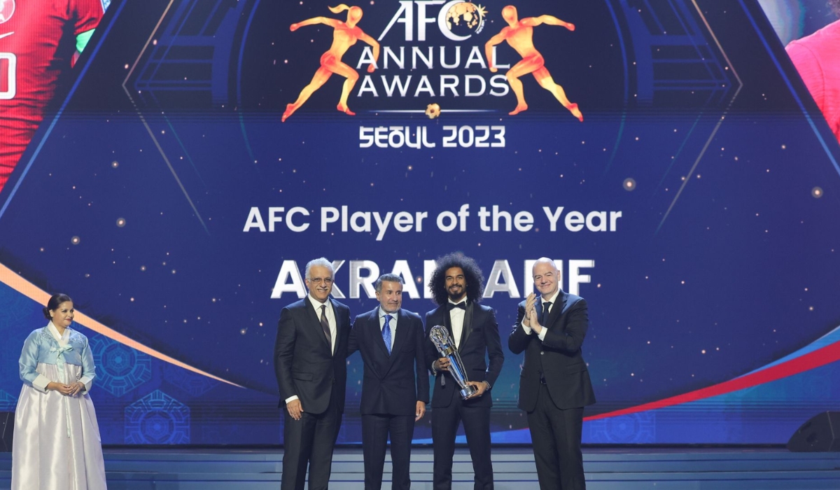 Akram Afif Wins AFC Player of the Year 2023: QFA Honored as Asian Cup Host